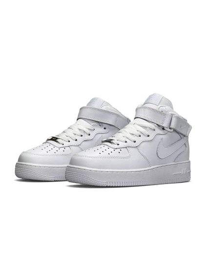 Кроссовки зимние Air Force 1 High All White Fur , Вьетнам | Зображення 2