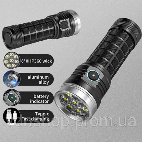 Фонарь военный зсу, Армейские тактические фонари, Фонарь переносной с лед лампой Удобный ручной HS-55 | Зображення 6