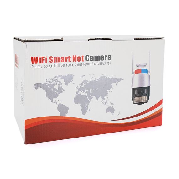 5Мп Wi-Fi відеокамера вулична з сиреною та SD/картою YOSO YO-IPC43D5MP50 PTZ 2.8mm V380 | Зображення 1