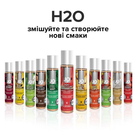 Змазка на водній основі JO H2O — Watermelon (120 мл) без цукру, рослинний гліцерин | Зображення 4