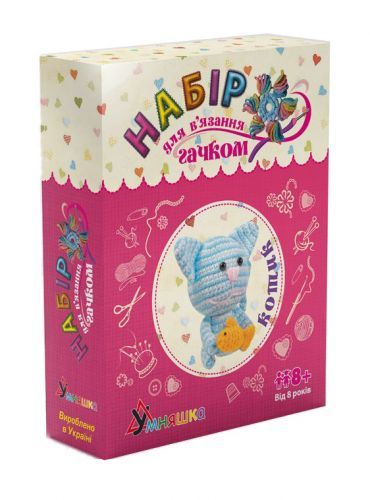 Набор для вязания "Мягкая игрушка: Котик" ВК-005 Умняшка Камертон (4820129201111)