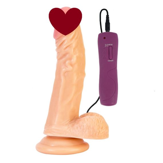 Фалоімітатор Alive Enzo з вібрацією, ПВХ, діаметр 4,3 см sexstyle