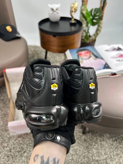 Кросівки Air Max Plus All Black White , текстиль , В'єтнам 39 25 см | Зображення 3