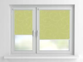 Рулонная штора Rolets Акант 2-2257-975 97.5x170 см закрытого типа Светло-зеленая