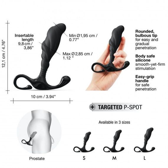 Ручний ергономічний масажер простати Dorcel Expert P size L | Зображення 2
