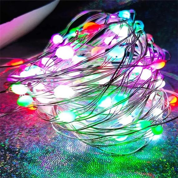 Новогодняя умная светодиодная гирлянда Encora Xmas Lights, 100LED, 10М с управлением через Bluetooth | Зображення 5