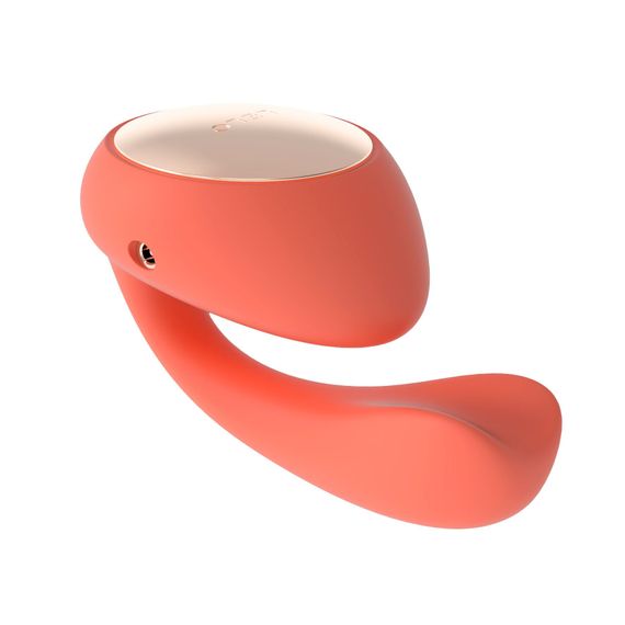 Смарт-вібратор LELO Ida Wave Coral Red, вагінально-кліторальний, технологія WaveMotion, 2 мотори | Зображення 3