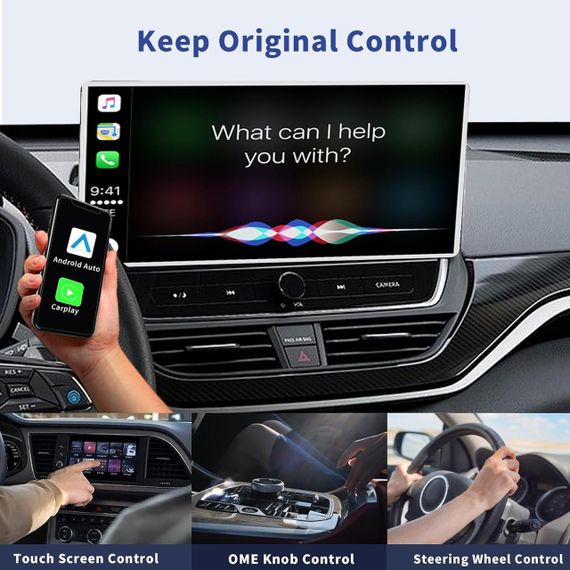 CarPlay Android Auto беспроводной адаптер 2в1 для проводного автомобильного штатного карплей iPhone Android | Зображення 3