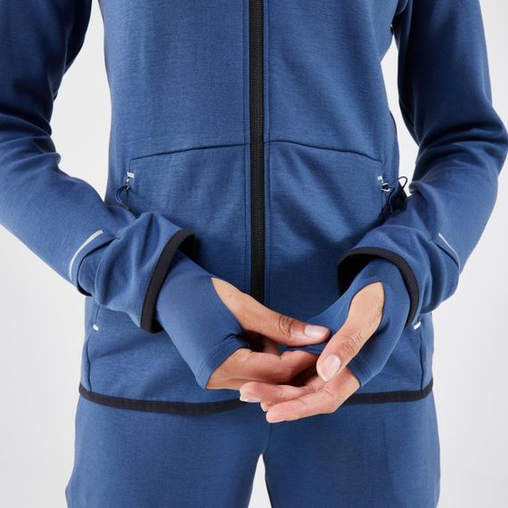 Куртка жіноча RUN 500 для бігу синя - L [short] | Зображення 2