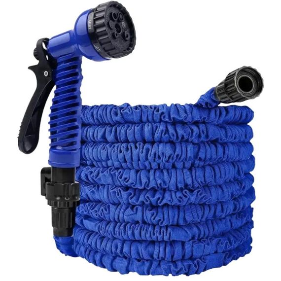 Шланг для поливання 45 м AN-620 Magic Hose з розпилювачем Magic Hose, Синій/ Садовий шланг поливальний/розтягувальний шланг | Зображення 2