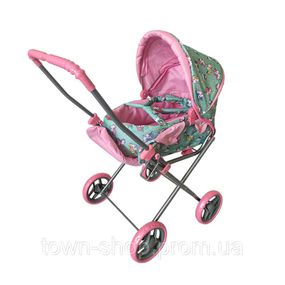 Коляска для кукол Melogo 9391K суперлегкая с люлькой (Единороги)