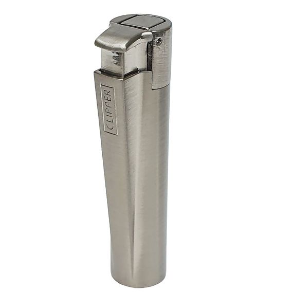 Турбо Зажигалка Металлическая Clipper Metal Turbo Jet Silver | Зображення 1