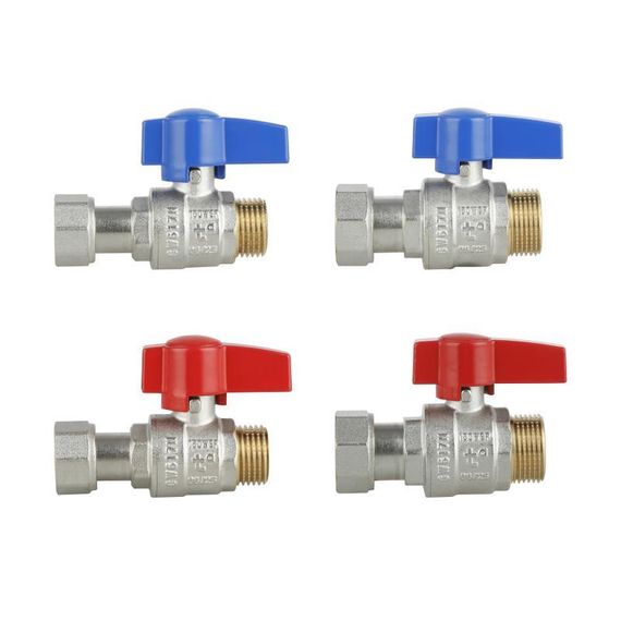 Комплект прямих кранів Thermo Alliance Standart 1/2" ВН -3/4" ВЗ з накидною гайкою для під'єднання котла TAS262RBW1520 | Зображення 4