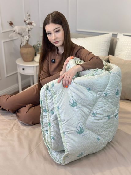 Ковдра євро бавовняна стьобана Vladi Кольорова 21395 200x220 см | Зображення 7