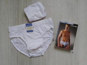 Труси сліпи чоловічі білі набір
