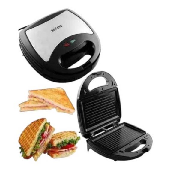 Сендвічниця з насадкою гриль з антипригарним покриттям 750 Вт Sokany KJ-118G