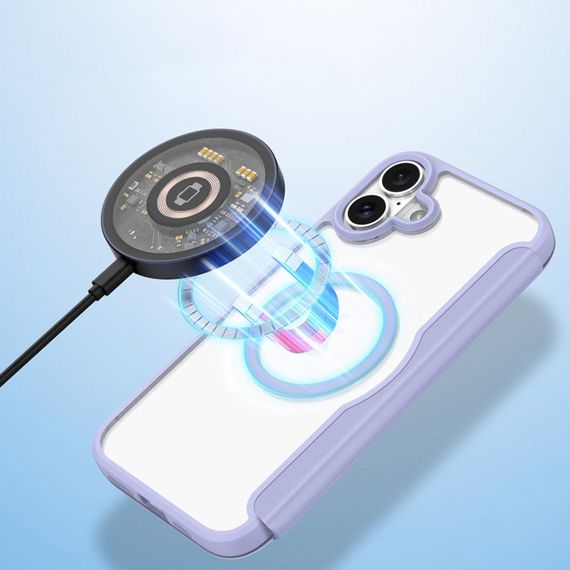 Чохол-книжка Dux Ducis Skin X Pro with MagSafe для Apple iPhone 16 (6.1") Purple | Зображення 4