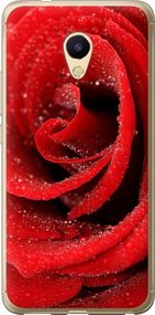 Чехол на Meizu M5s Красная роза "529u-776-17620"