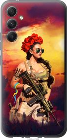 Чехол на Samsung Galaxy A34 A346E Украинка с оружием "5316u-2936-17620"