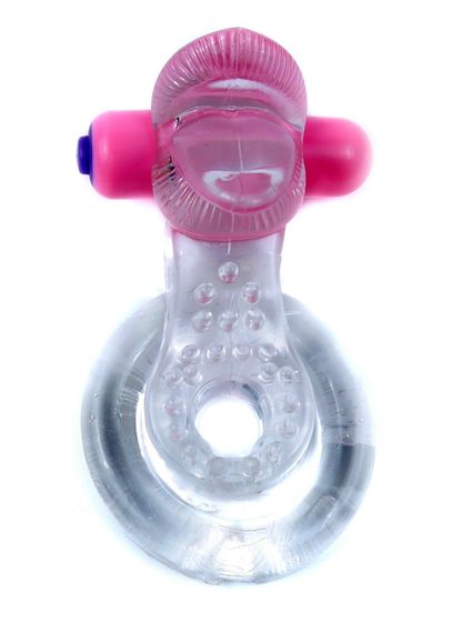 Ерекційне кільце - Tongue Vibro CockRing Clear | Зображення 7