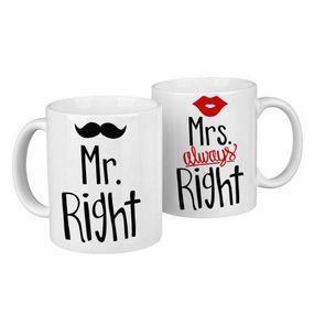 Парные кружки Mr. right, Mrs. always right (KR2_18A001)