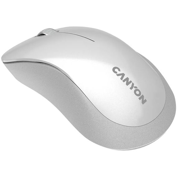Мышь компьютерная безпроводная Canyon CNE-CMSW11PW Pearl White белая | Зображення 2