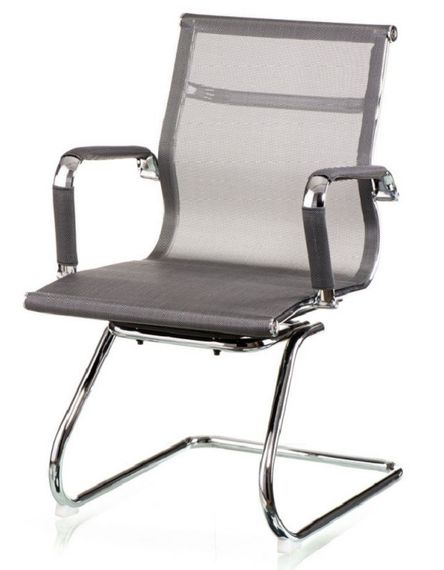 Кресла на полозьях Solano office mesh grey