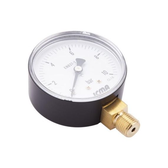 Манометр Icma 1/4" 0-6 барів, нижнє під'єднання No244 | Зображення 2