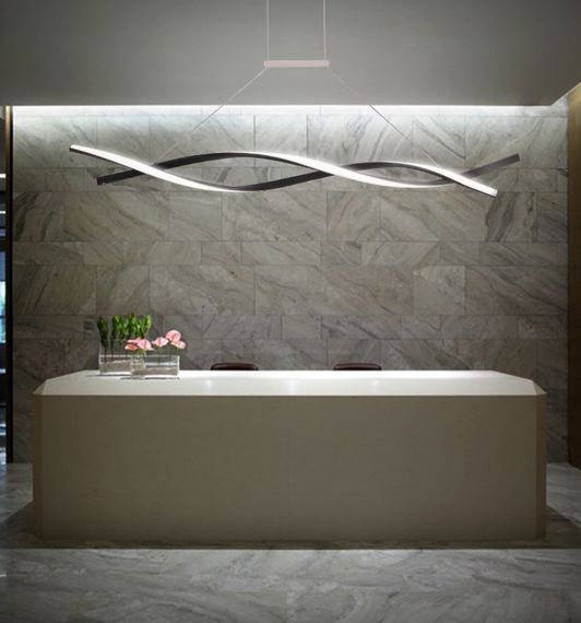 Люстра світлодіодна підвісна LED світильник для квартири на стелю лед 27329 Чорний 25-100х14х100 см.