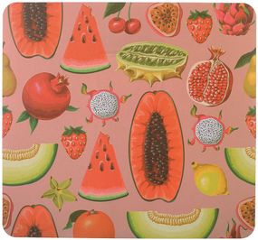Набір 12 сервірувальних серветок 28x30см підтарільники Fruits, поліпропілен