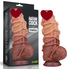 Фаллоимитатор значительного размера 9.5'' DUAL LAYERED PLATINUM SILICONE Sex Aura
