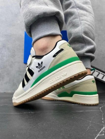 Adidas Forum 84 зелений/чорний/бежевий | Зображення 1