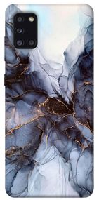 Чохол IBANAN Чорно-білий мармур для Samsung Galaxy A31, Білий