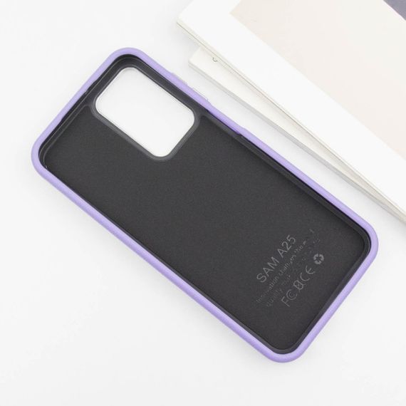 Шкіряний чохол Leather Case Metal Buttons для Samsung Galaxy S23 FE Light Purple | Зображення 2