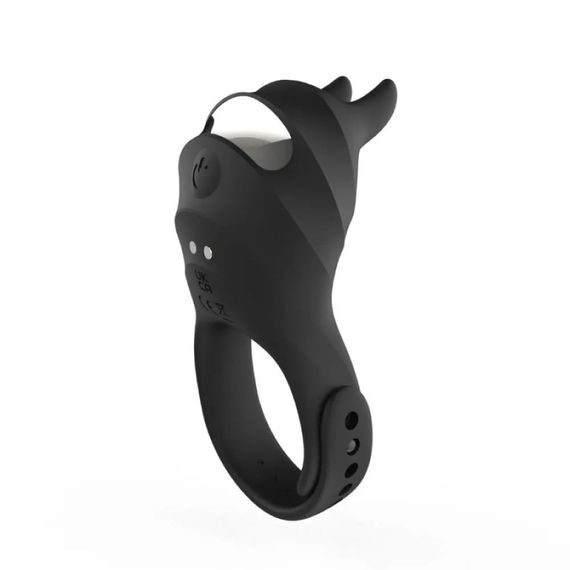 Ерекційне кільце BeYourLover USAGI з вібрацією та пультом, чорне sexstyle