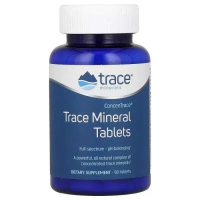 Витаминно-минеральный комплекс Trace Minerals Концентрированные Микроэлементы, ConcenTrace, 90 таблеток