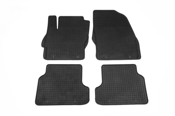 Резиновые коврики (4 шт, Polytep) для Ford Focus II 2005-2008 гг | Зображення 1