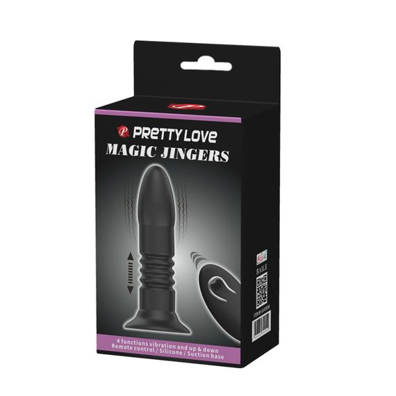 Анальная пробка - Pretty Love Magic Jingers Anal Plug Black sexstyle | Зображення 2