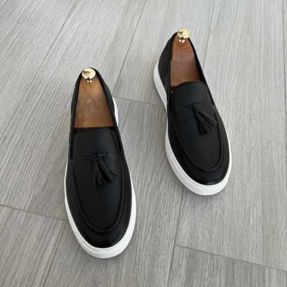 Кожаные мужские лоферы на толстой подошве 43 размер | Зображення 6