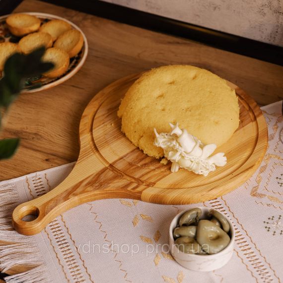 Обробна дерев'яна дошка з круглою основою 30 см ясен C19W300450 | Зображення 2