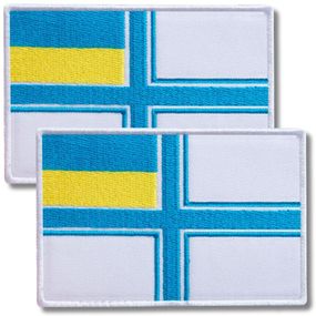 Шеврон IDEIA 87924 Україна 6*9  Габардин Білий