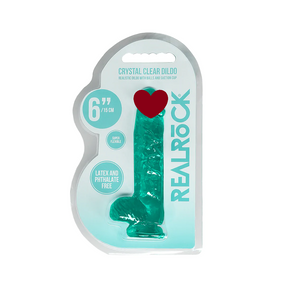 Фалоімітатор - Realrock Dildo 6" Turquoise Sex Aura