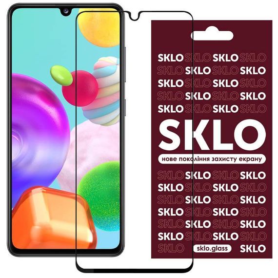Захисне скло SKLO 3D для Samsung Galaxy A07 Чорний