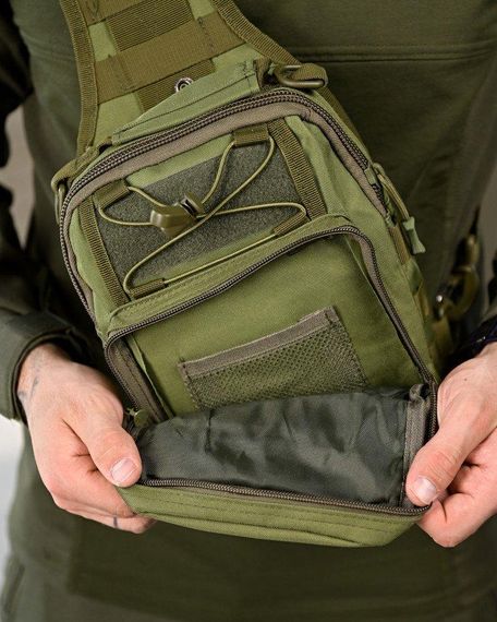 Тактична сумка нагрудна laser oliva ПП4627 | Зображення 1