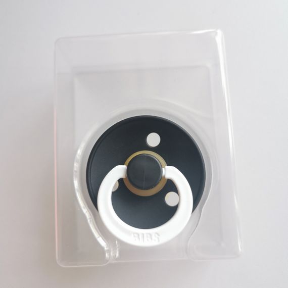 Соска пустушка Bibs Colour Black Glow 0-6 міс round | Зображення 3