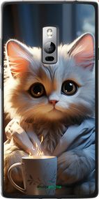 Чохол на OnePlus 2 Білий кіт "5646u-386-2448"