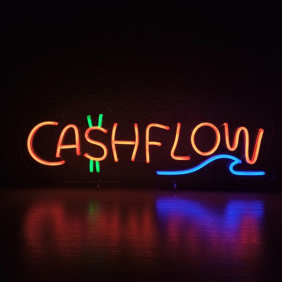 Неоновый светильник CachFlow с волной 580х200 acr-n000084