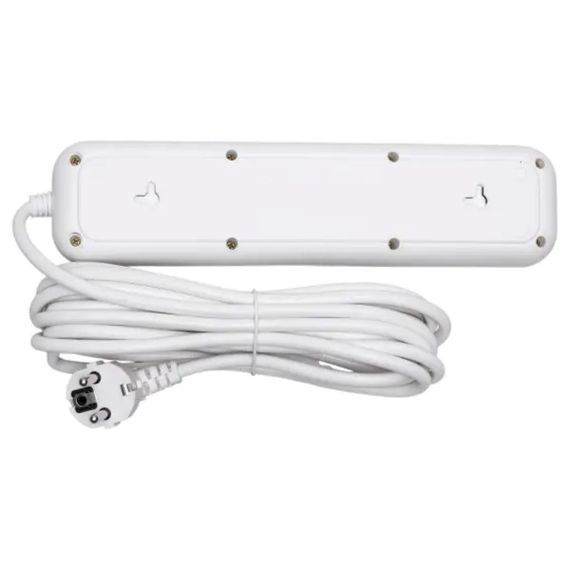 Мережевий фільтр-подовжувач 5 розеток 3xUSB-A 1xUSB-C 5м білий HP-5-39 | Зображення 4