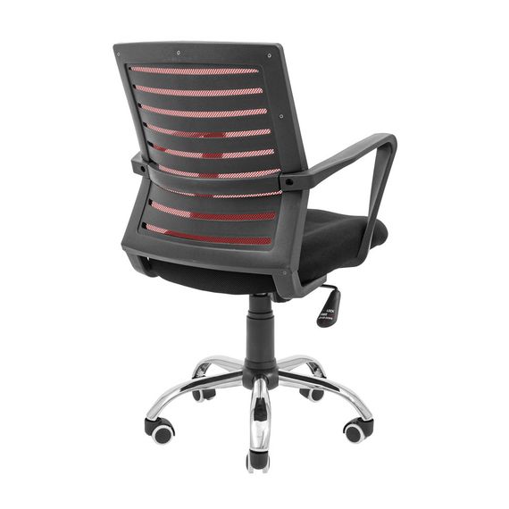 Крісло Флеш Ю Хром М-1 (Tilt) Сітка чорна + червона | Зображення 3