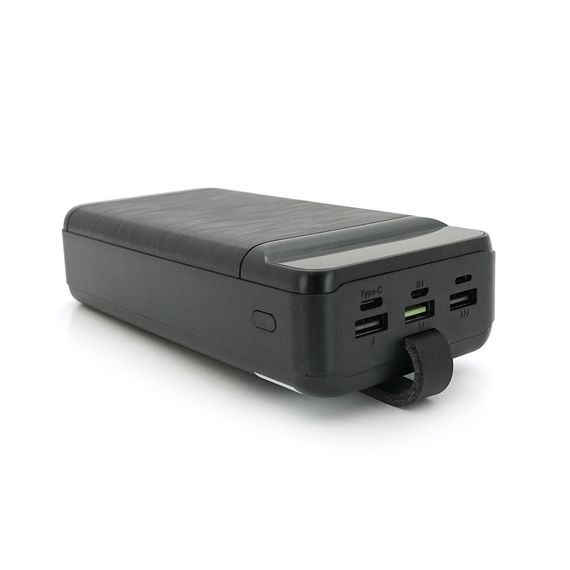 Powerbank DC DP-40 40000mAh, QC22.5W/PD20W, 2xUSB2.0+USB3.0+2xType-C, 4 кабеля, Black, (900g), Box